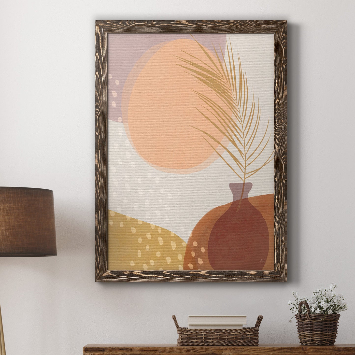Sedona Sunset - Barnwood Framed Canvas Print