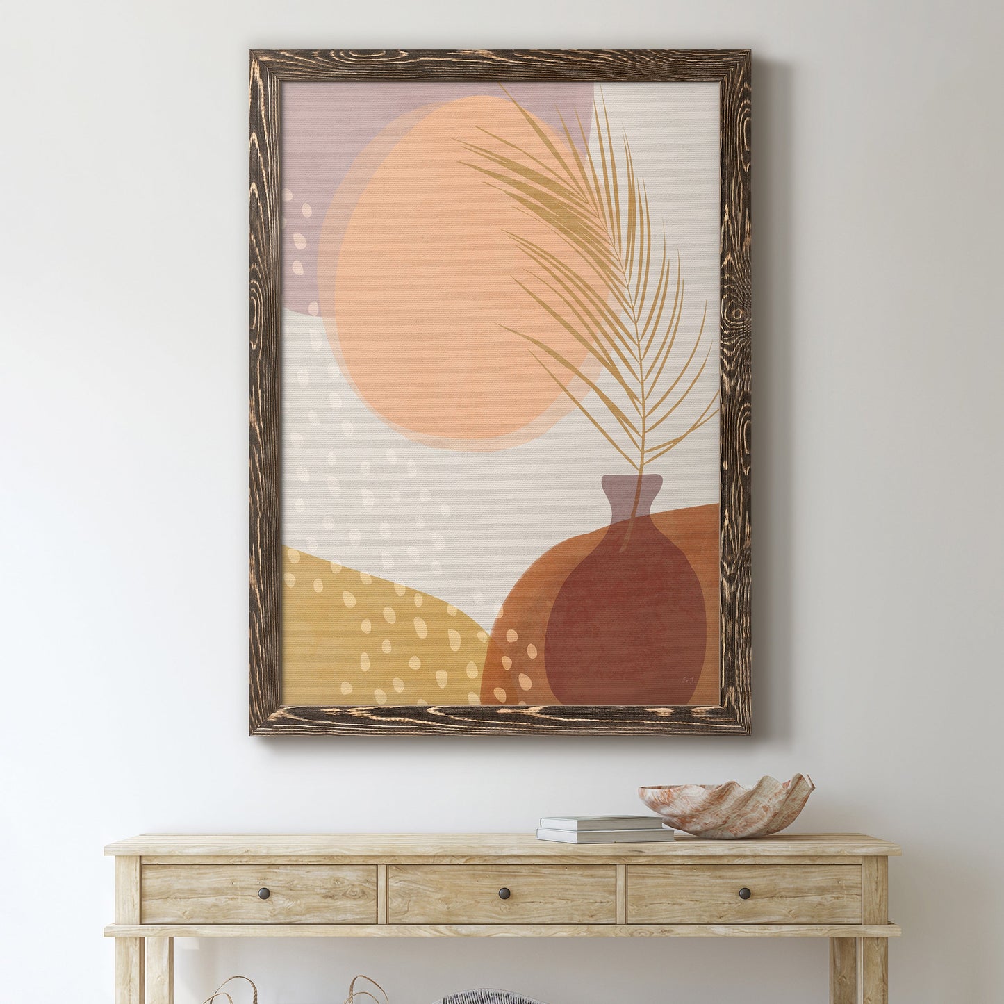 Sedona Sunset - Barnwood Framed Canvas Print