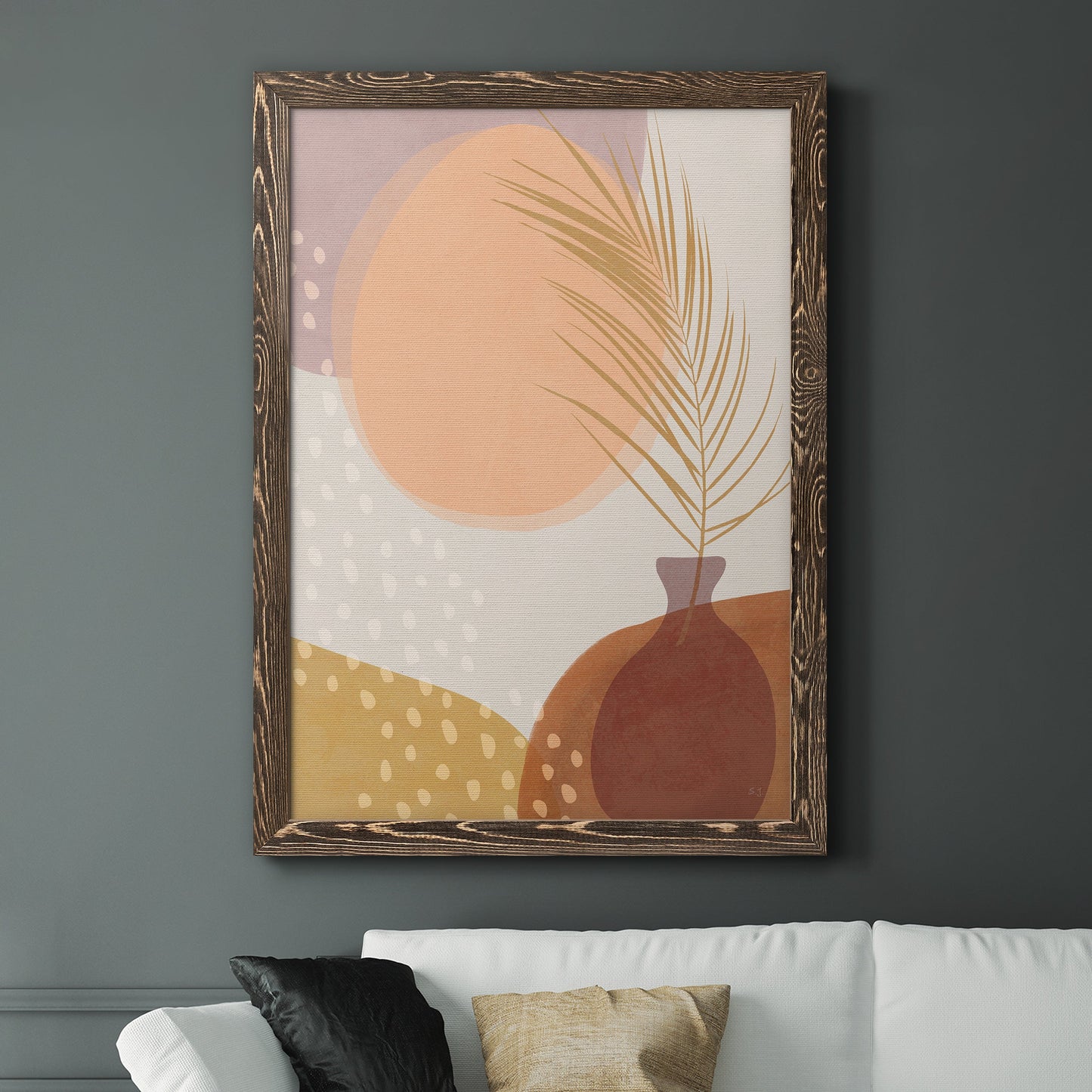 Sedona Sunset - Barnwood Framed Canvas Print