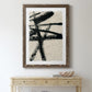 Lines Crossed III - Barnwood Framed Canvas Print