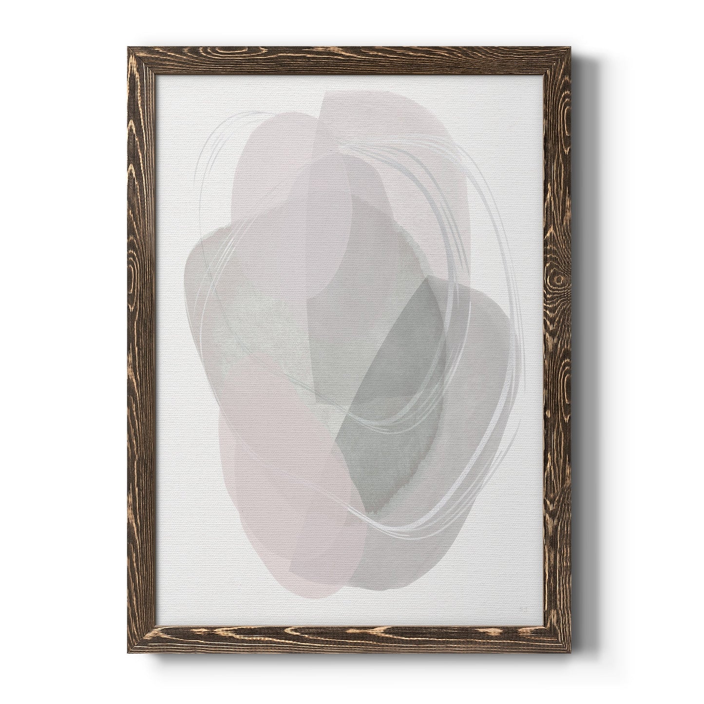 River Jewels II - Barnwood Framed Canvas Print
