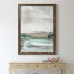 Summer Teal I - Barnwood Framed Canvas Print