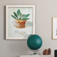 Potted Sage - Barnwood Framed Canvas Print
