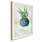 Potted Thyme - Barnwood Framed Canvas Print