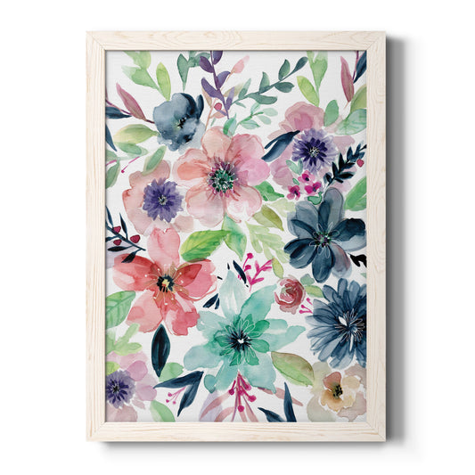 Cool and Serene - Barnwood Framed Canvas Print