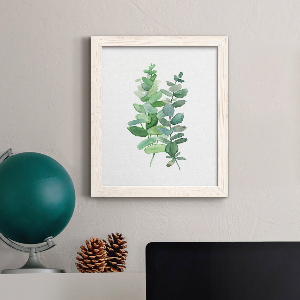 Eucalyptus II - Barnwood Framed Canvas Print