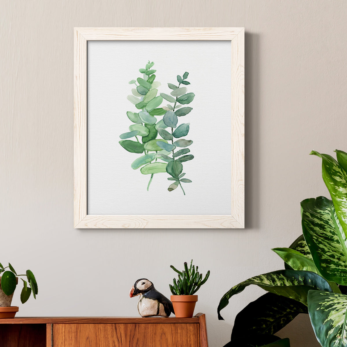 Eucalyptus II - Barnwood Framed Canvas Print