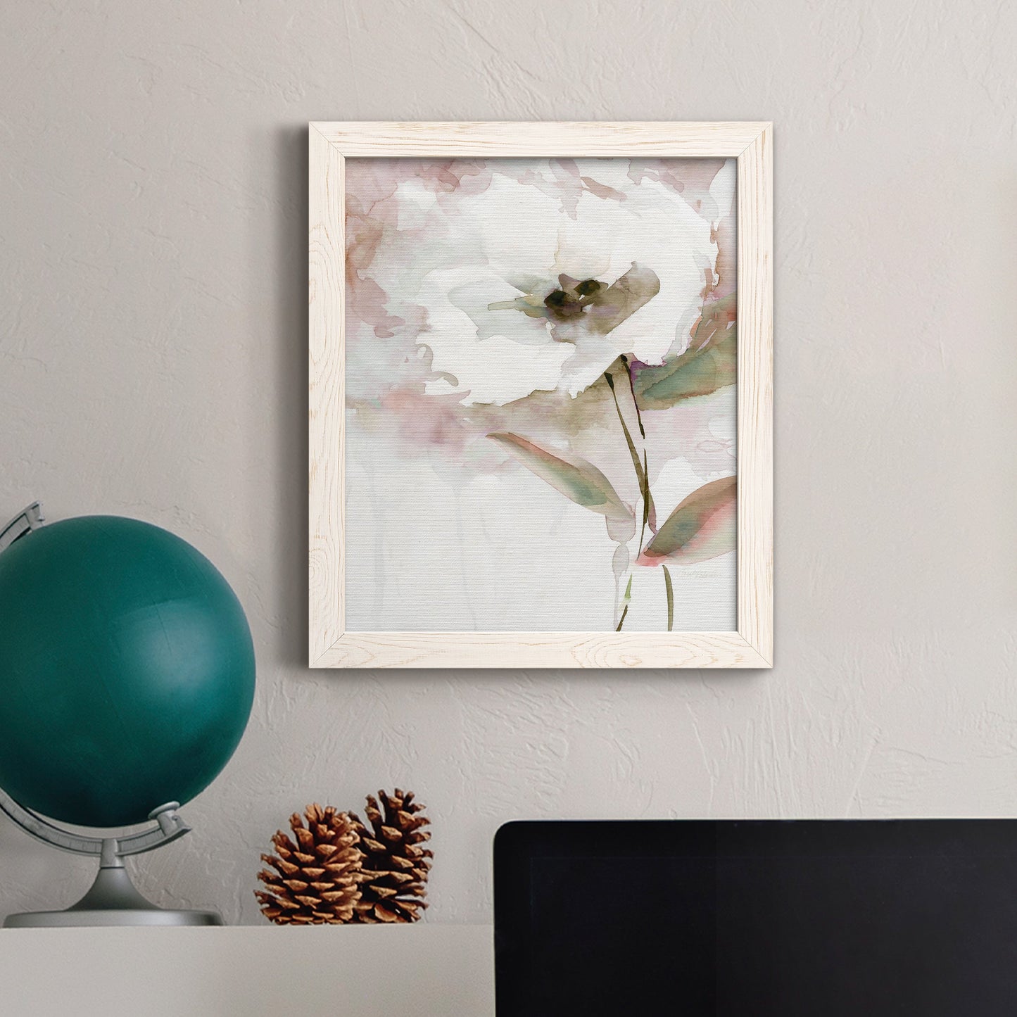 Summer Bloom II - Barnwood Framed Canvas Print