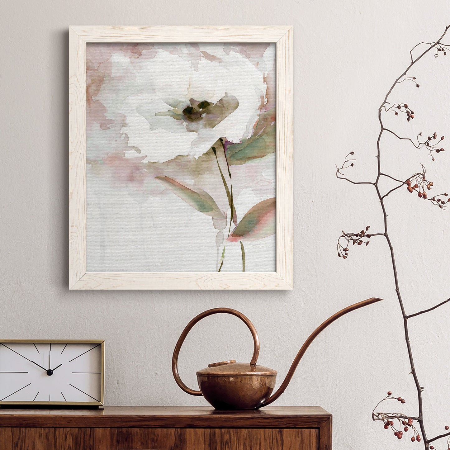 Summer Bloom II - Barnwood Framed Canvas Print