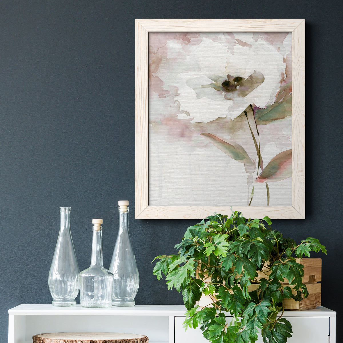 Summer Bloom II - Barnwood Framed Canvas Print
