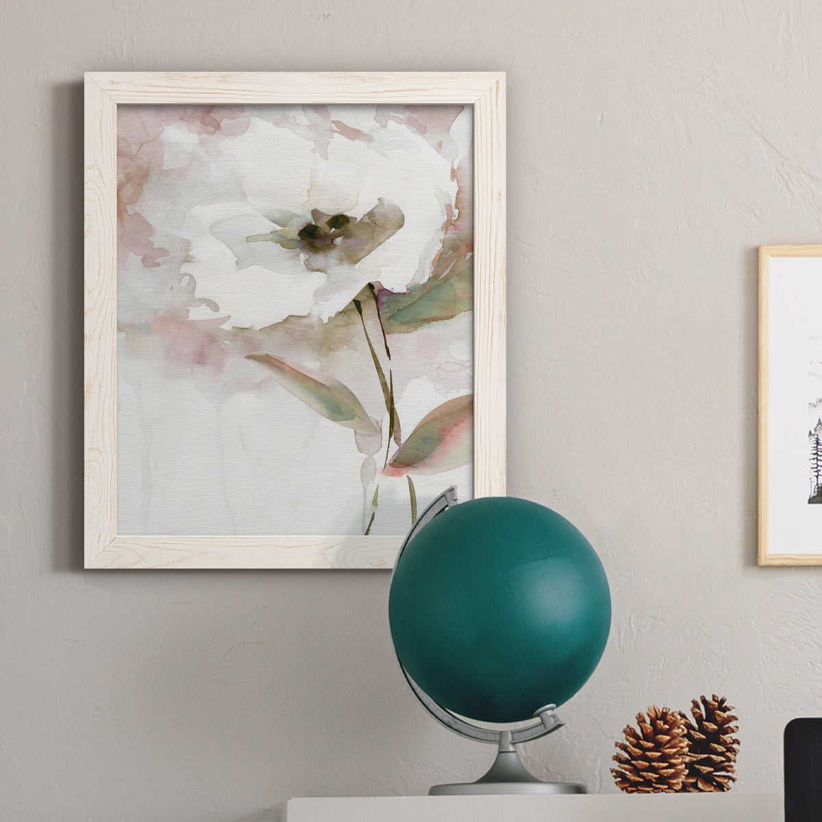 Summer Bloom II - Barnwood Framed Canvas Print
