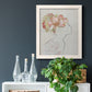 Fashion Floral Silhouette I - Barnwood Framed Canvas Print