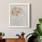 Fashion Floral Silhouette I - Barnwood Framed Canvas Print