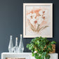 White and Coral Orchid I - Barnwood Framed Canvas Print