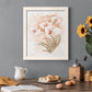 White and Coral Orchid II - Barnwood Framed Canvas Print