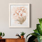 White and Coral Orchid II - Barnwood Framed Canvas Print