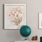 White and Coral Orchid II - Barnwood Framed Canvas Print