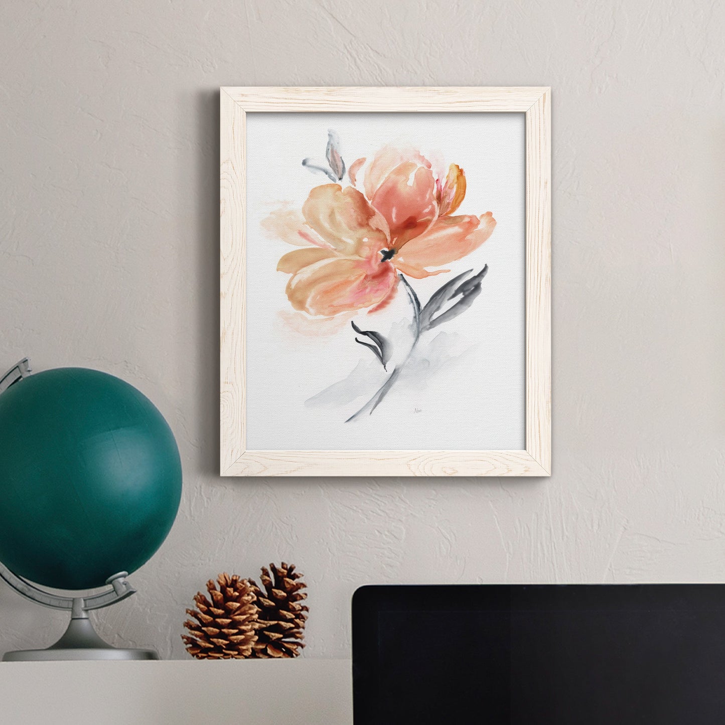 Soft Sensation II - Barnwood Framed Canvas Print