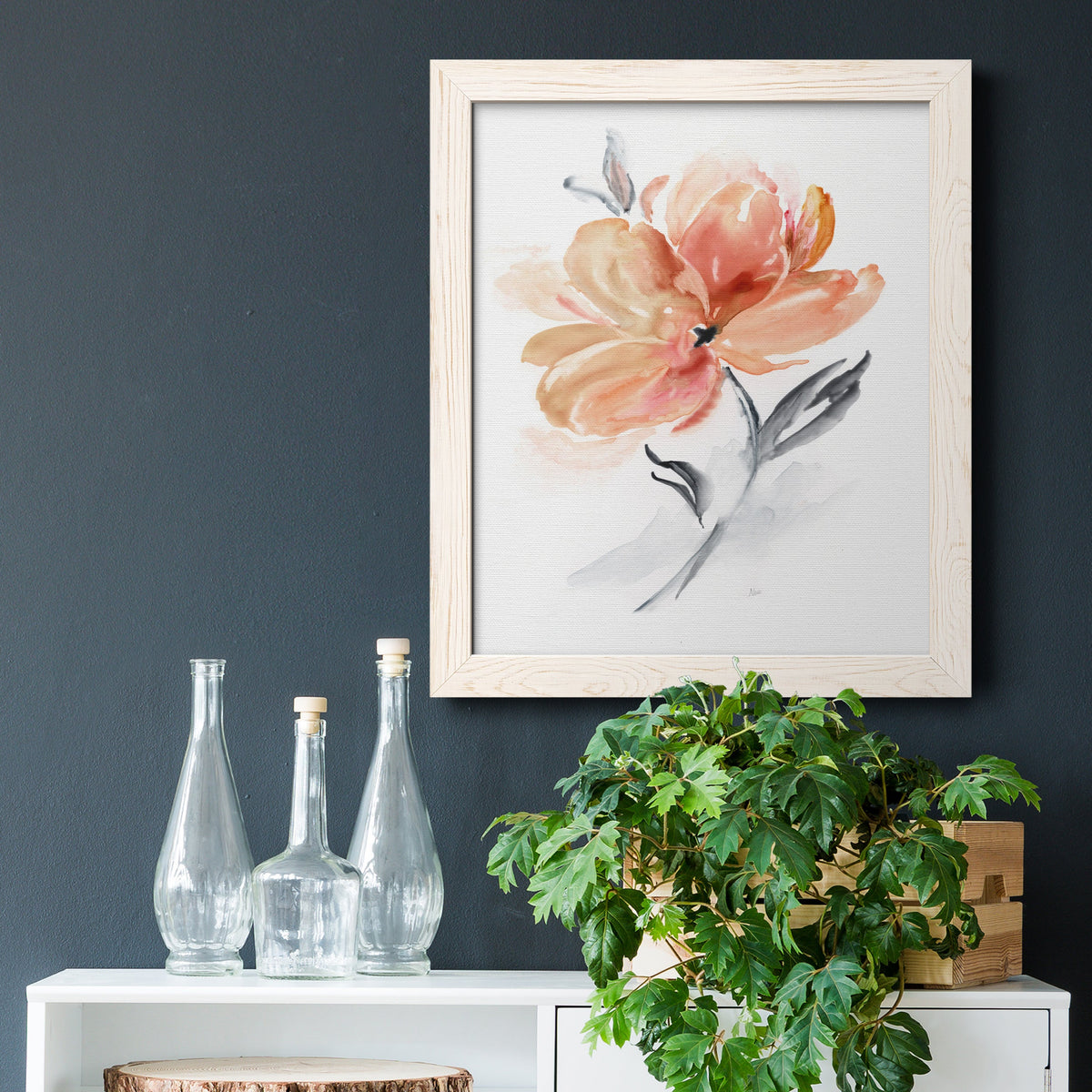 Soft Sensation II - Barnwood Framed Canvas Print