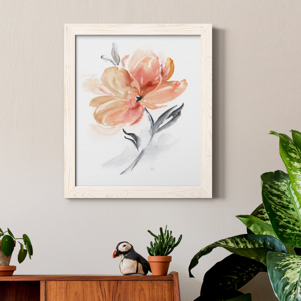 Soft Sensation II - Barnwood Framed Canvas Print
