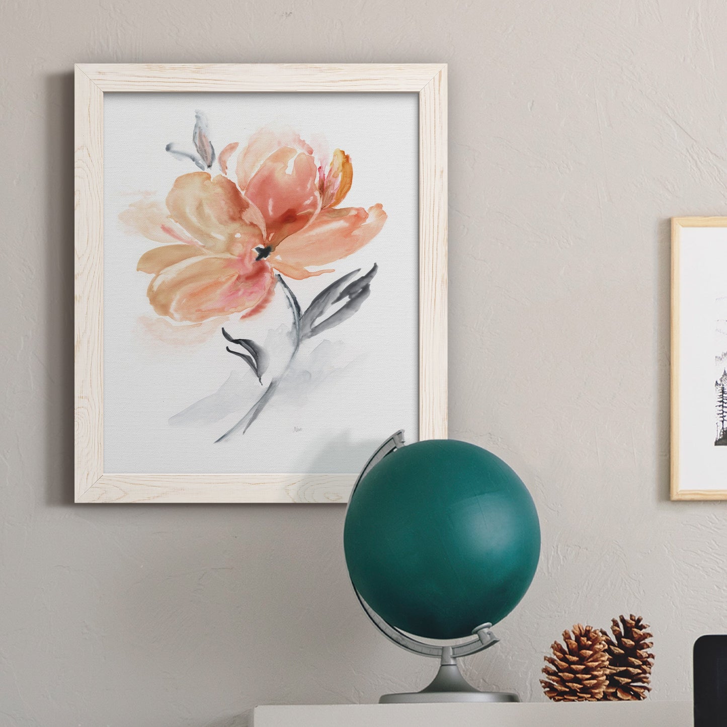 Soft Sensation II - Barnwood Framed Canvas Print