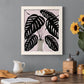 Potted Plant I - Barnwood Framed Canvas Print