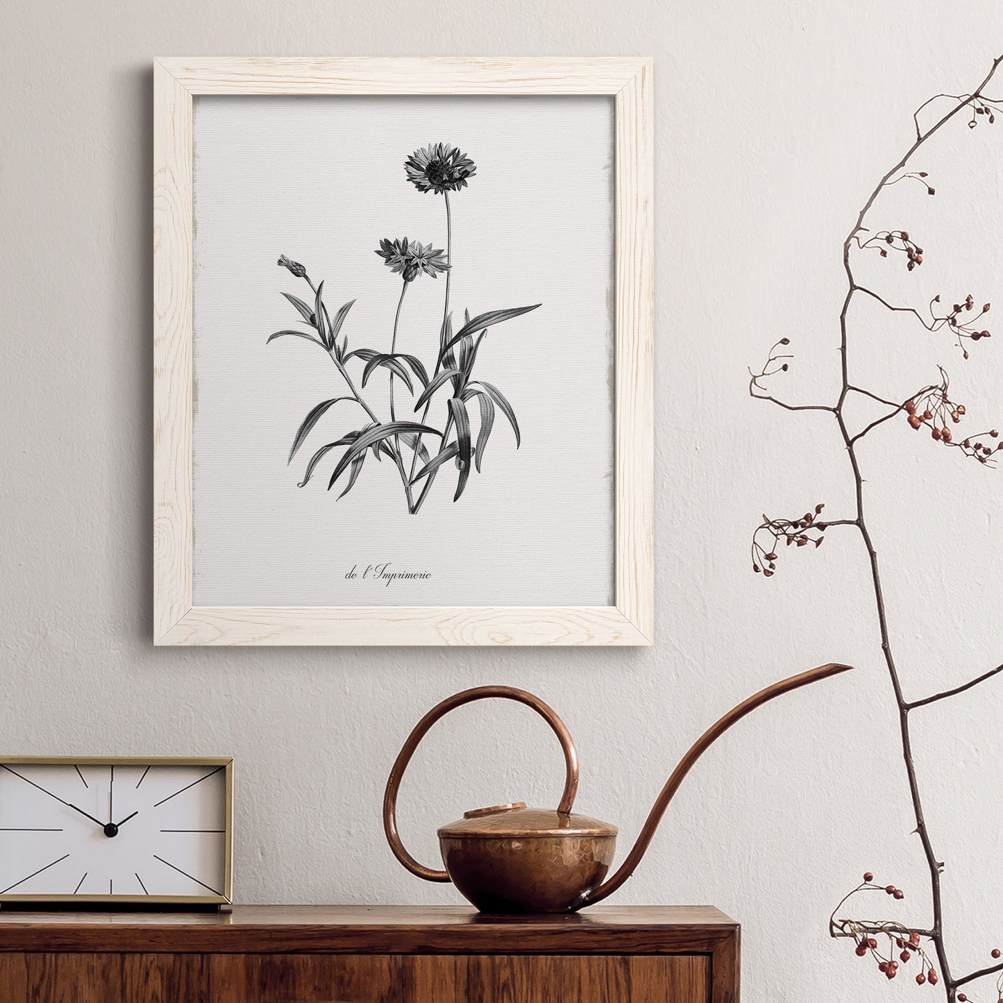 Simply Imperial - Barnwood Framed Canvas Print