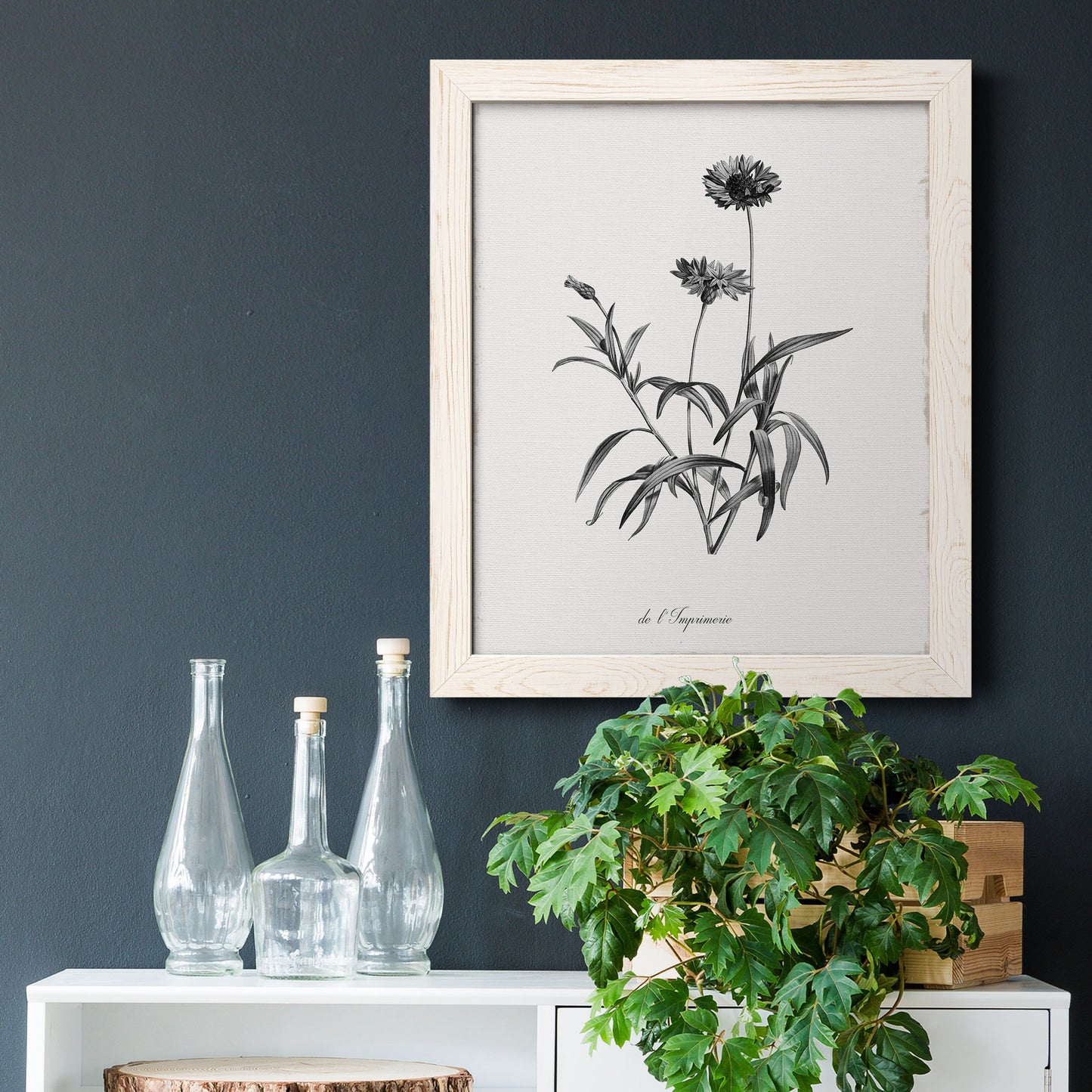 Simply Imperial - Barnwood Framed Canvas Print