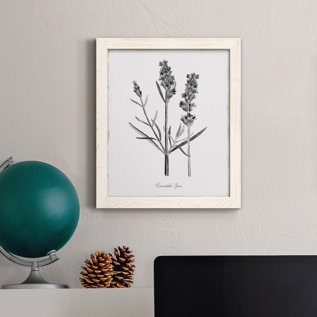 Simply Lavender - Barnwood Framed Canvas Print