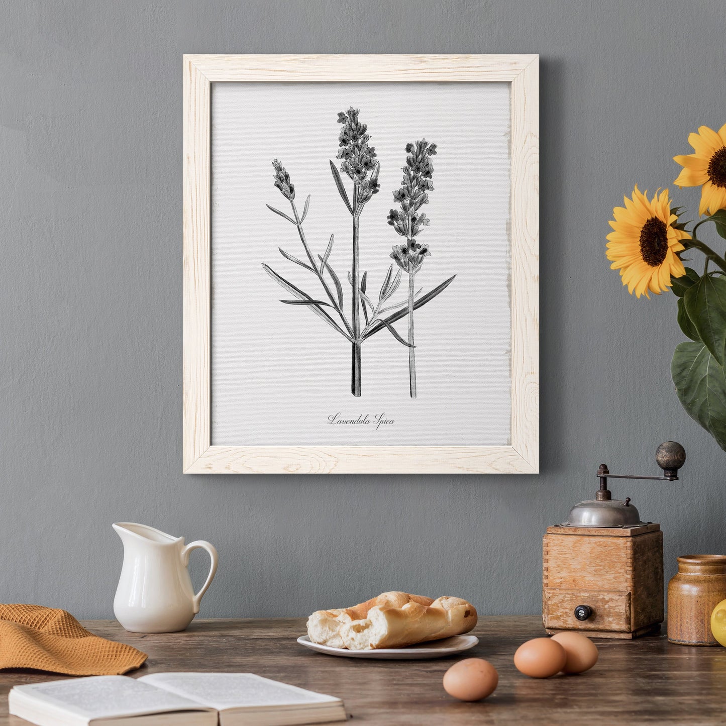 Simply Lavender - Barnwood Framed Canvas Print