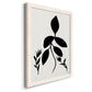 Silhouette Garden I - Barnwood Framed Canvas Print