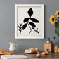 Silhouette Garden I - Barnwood Framed Canvas Print