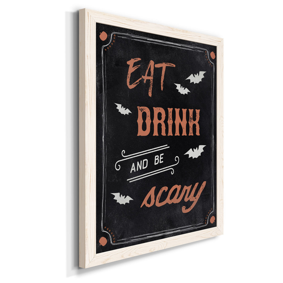 Be Scary - Barnwood Framed Canvas Print