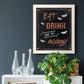 Be Scary - Barnwood Framed Canvas Print