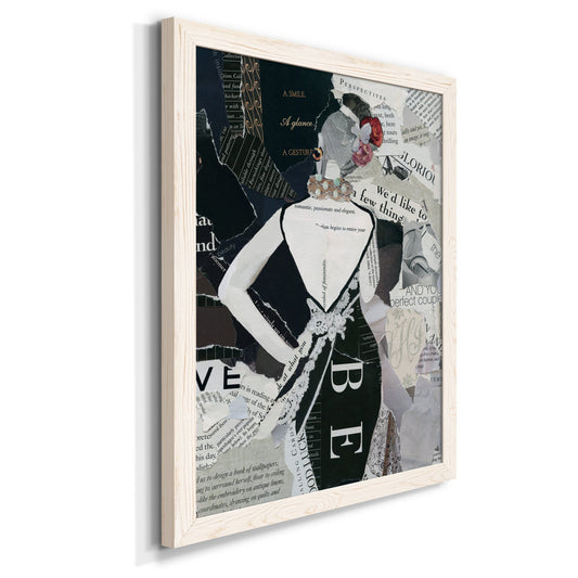 Fashion Mosaic II - Barnwood Framed Canvas Print