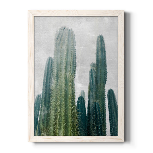 Aruba Cacti I - Barnwood Framed Canvas Print