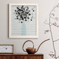 Bouquet of Black & White - Barnwood Framed Canvas Print