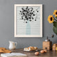 Bouquet of Black & White - Barnwood Framed Canvas Print