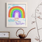 You Are My Rainbow - Barnwood Framed Canvas Print