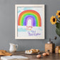 You Are My Rainbow - Barnwood Framed Canvas Print