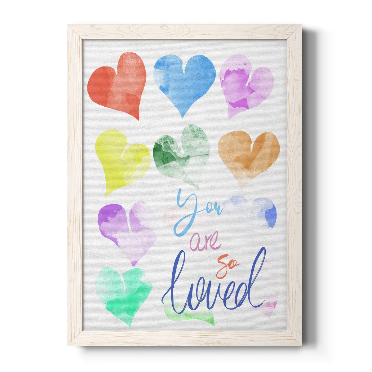 You Are So Loved - Barnwood Framed Canvas Print
