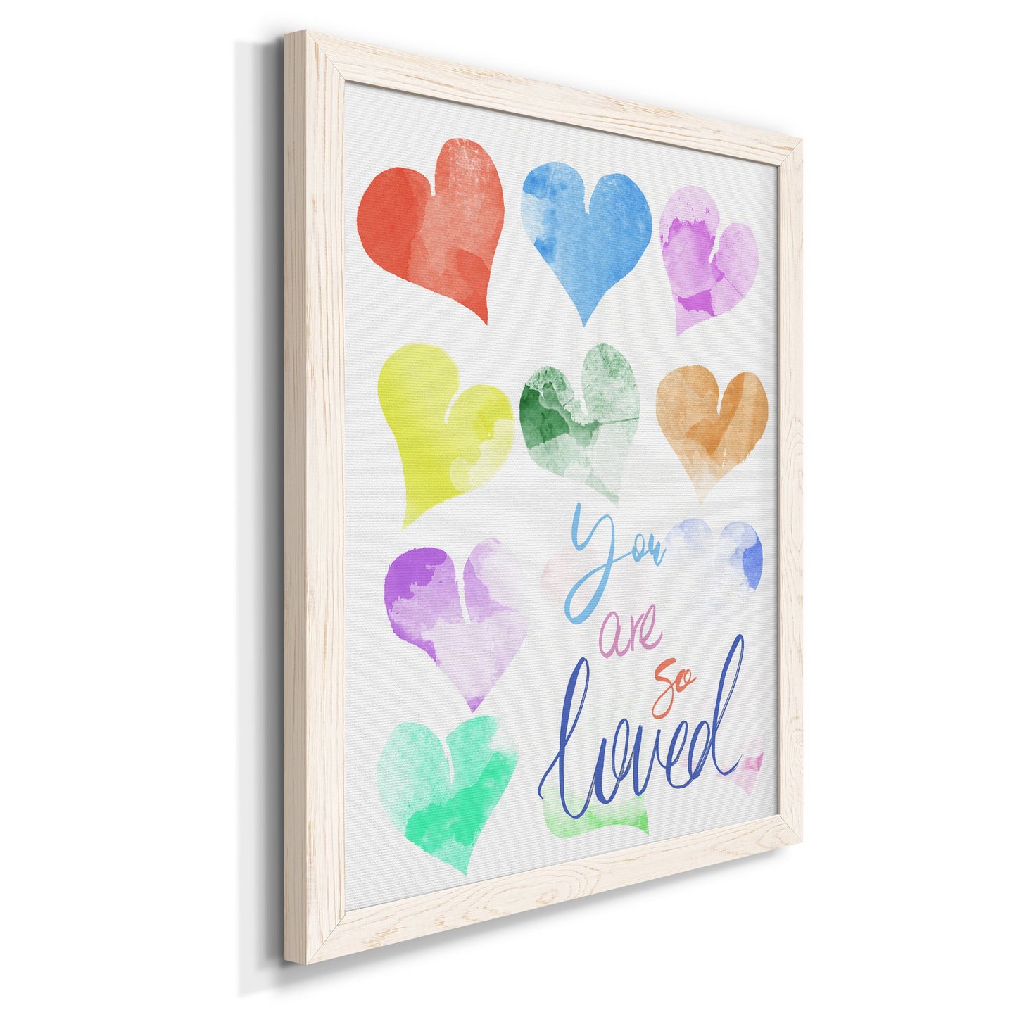 You Are So Loved - Barnwood Framed Canvas Print