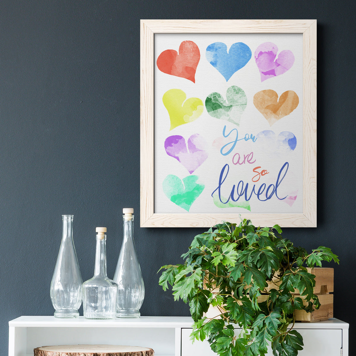 You Are So Loved - Barnwood Framed Canvas Print