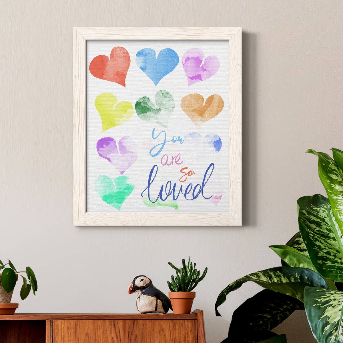 You Are So Loved - Barnwood Framed Canvas Print