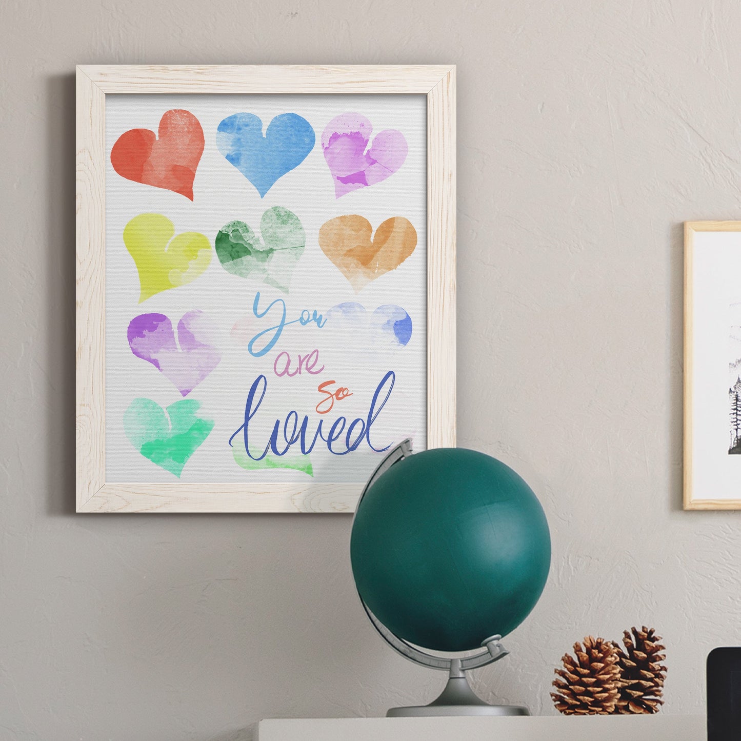 You Are So Loved - Barnwood Framed Canvas Print