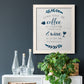 Coffee & Wine - Barnwood Framed Canvas Print