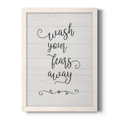 Wash Fears - Barnwood Framed Canvas Print