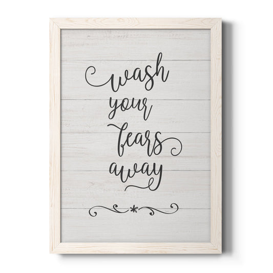 Wash Fears - Barnwood Framed Canvas Print