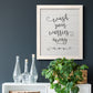 Wash Worries - Barnwood Framed Canvas Print