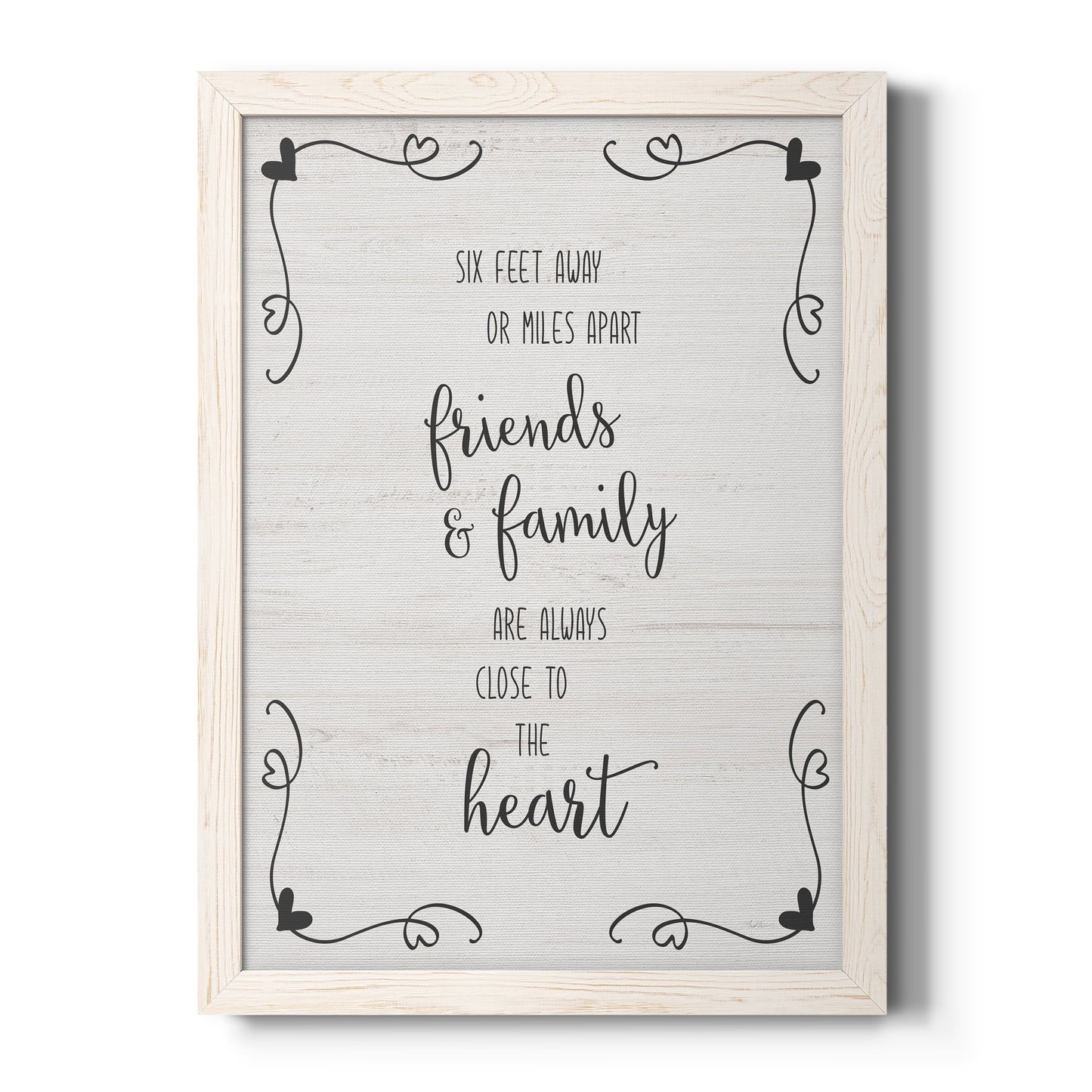 Six Feet - Barnwood Framed Canvas Print